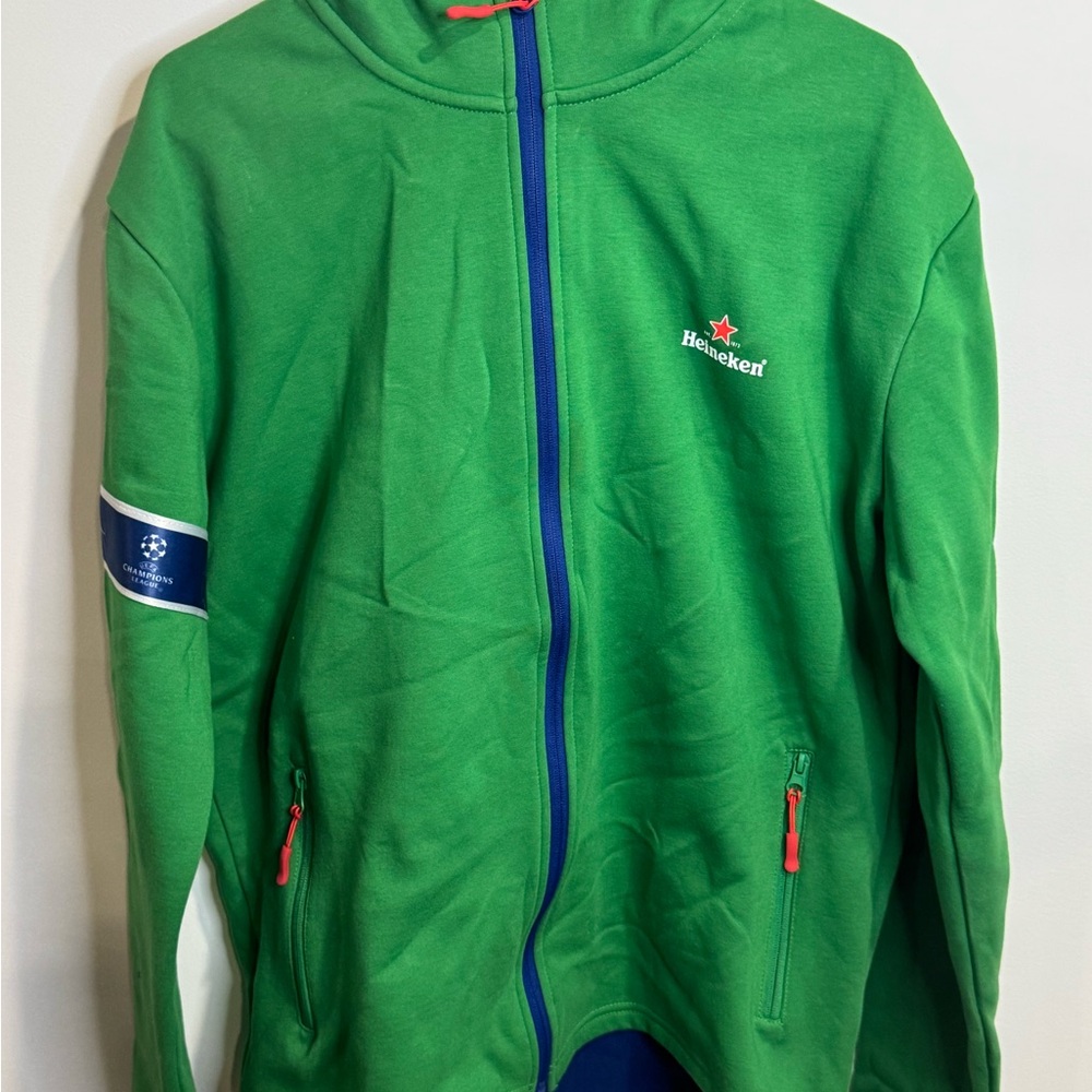 Heineken Men’s XL Collection UEFA Champions League Green Jacket Official Merch